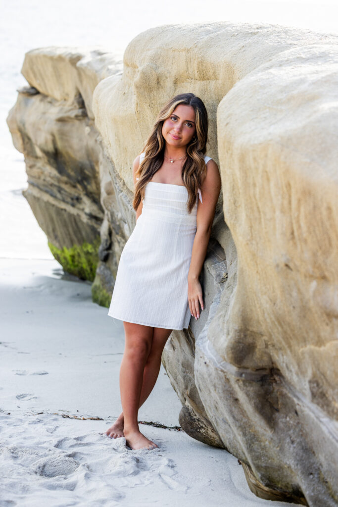 Senior Portrait Photographers San Diego | Valerie senior portraits on the beach in la jolla 1